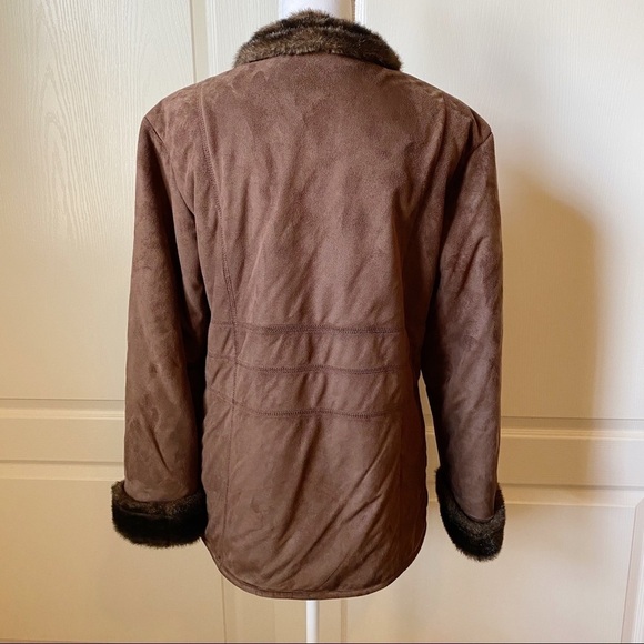 Fitz Wright Faux Suede and Fur Jacket - Picture 5 of 11